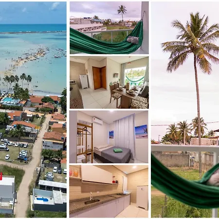 Flats Mar'Bella: Beachfront Apartments with Balconies and Parking Maragogi Exterior photo
